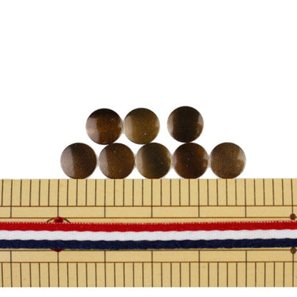 Rinestone "Metal Hot Fix Round 8 mm Mat Brown RM0805"