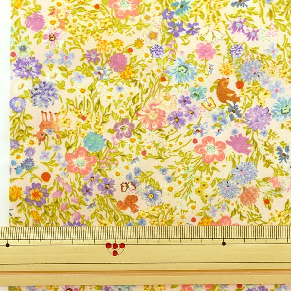 [From quantity 5] Fabric "60 Loan Digital Print Yukiemon Flower DP-4400-4B"