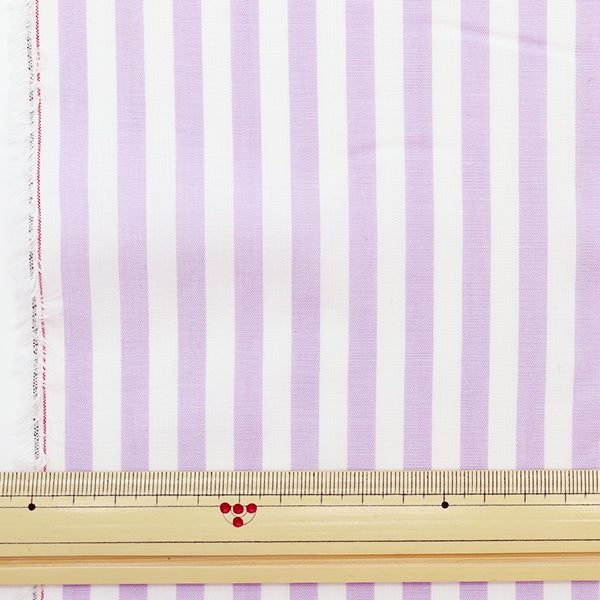 [De la quantité 5] Tissu "Dyeing Stripe Large Light Violet Co-stl-lvi"