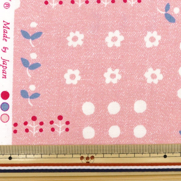 [From quantity 5] Fabric 『Oxford Kikatsumugi PINK 850358-2-2]