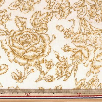 [From quantity 5] Fabric "Yang Yanagi Botanical Pattern RAM-CR-1C"