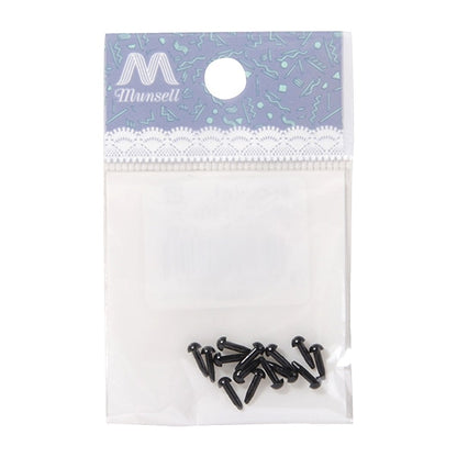 Handwerksteile "C Auge großartig schwarz 3mm 14 Teile feste Augen B1-ch (A35)"