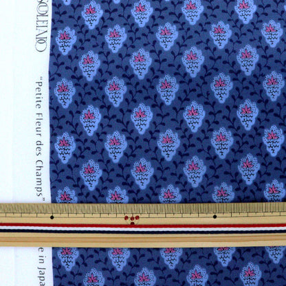 [From quantity 5] Fabric "Souleiado SoleAdo Nylon Twill Petit Fleur de Salvia Blue SLFN-518M"