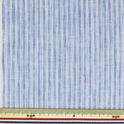 [From quantity 5] Fabric "French Linen Stripe Navy KMC-10797-12"