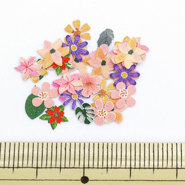 Material de resina "Flakes de flores Vijucrail 6 Sistema tropical de aproximadamente 40 piezas 10-3320" Tokio Comercio