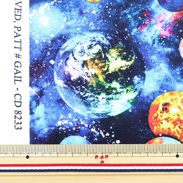 [Dalla quantità 5] Tessuto "Inkjet Print Galaxy Gail-CD8233" Cotton USA