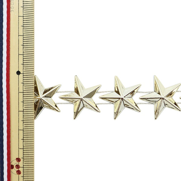 [From quantity 5] HandicraftTrim "imitationTrim Width about 2.4cm star gold GY-43-18-58]