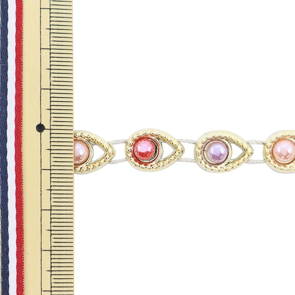 [From quantity 5] HandicraftTrim "imitationTrim Width about 1cm Multi GY-43-19-7]