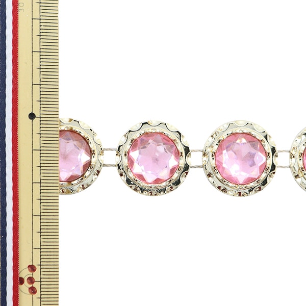 [From quantity 5] HandicraftTrim "imitationTrim Width about 2.3cm Pink GY-43-19-12]