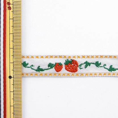 شريط للأشغال اليدوية "عرض شريط تيرولي حوالي 1.4 سم 3 متر لفة فراولة GY-109-11"