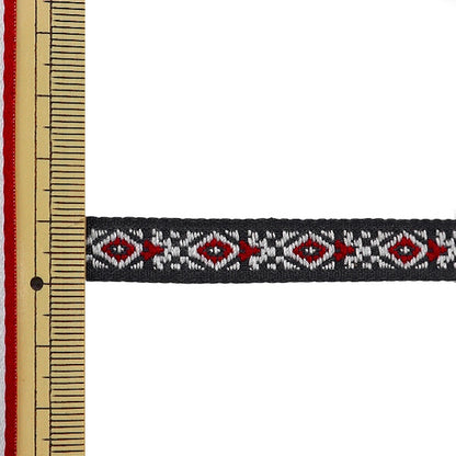 شريط للأشغال اليدوية "شريط تيرولي عرض حوالي 9 مم لفة 3 متر أسود GY-109-12"