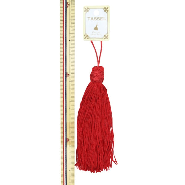 Piezas de artesanía "Tassel japonés alrededor de 15.8 cm Rojo KY-7-16-26C"