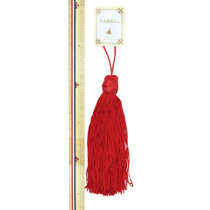 Handicraft parts "Japanese tassel about 15.8cm red ky-7-16-26C"