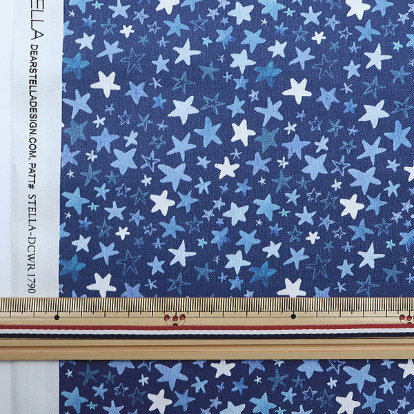 [De la quantité 5] Tissu "INKJET PRINT Star DCWR1790-Multi" USA Cotton