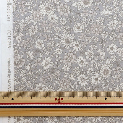 [De la quantité 5] Tissu 『Popeline Fio Retention Flower Match FC10255S-F"