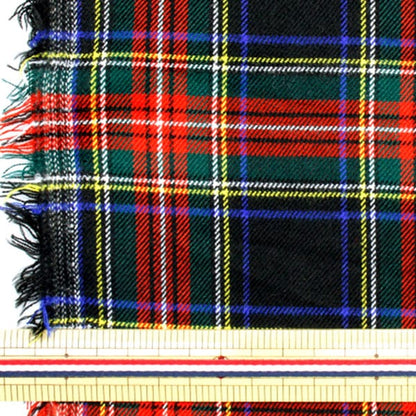 [De la cantidad 5] Fabric "T/r Cepilado Check Tartan Check Navy X Red TRC8000-05"