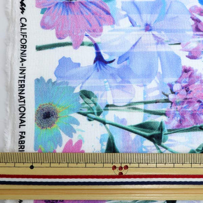 [From quantity 5] Fabric "Inkjet print flower field T4906-352"