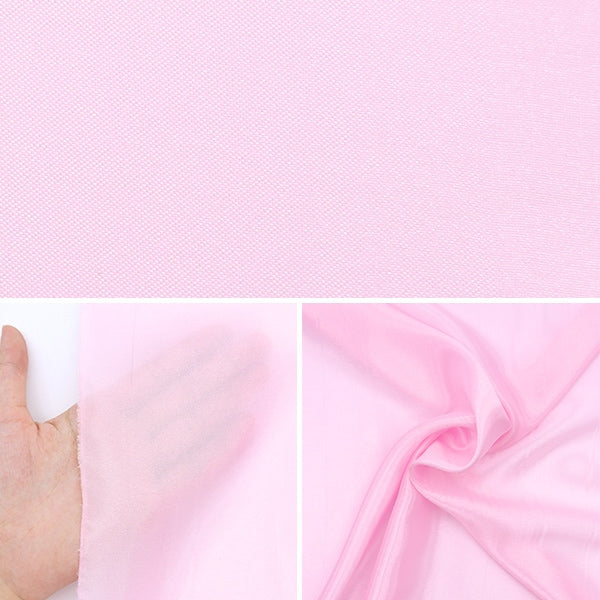 [De la cantidad 5] Fabric "Pearl Chiffon Rosa claro 723-1"