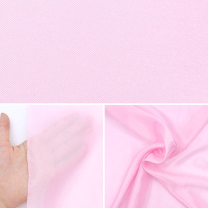 [From quantity 5] Fabric "Pearl chiffon light pink 723-1"