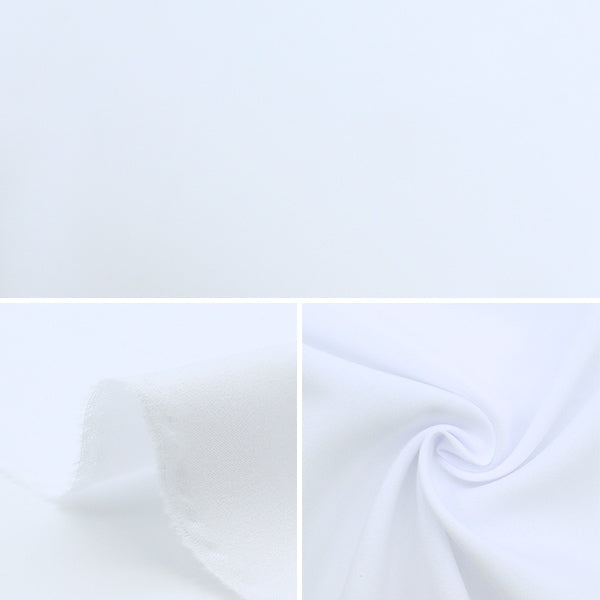 [De la quantité 5] Tissu "Stretch Mariffon White 865-1"