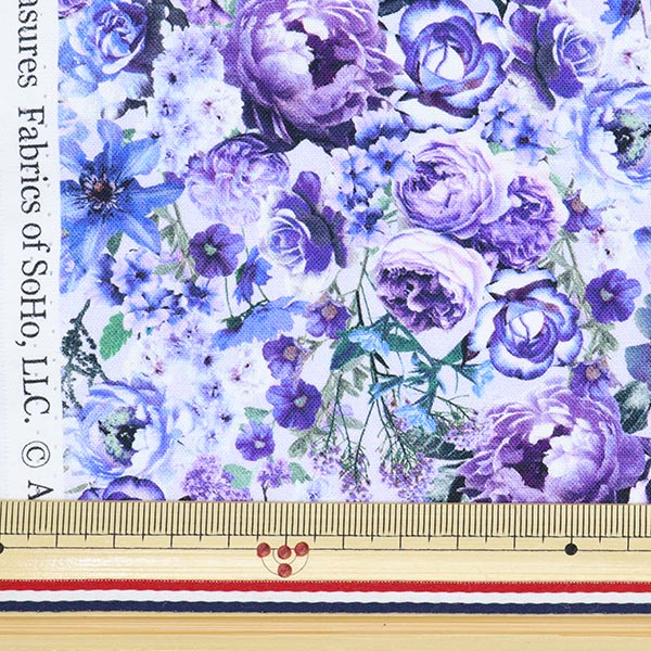 [De la quantité 5] Tissu "USA Cotton Floral Dreams Flower Match Fleur-CD8880"