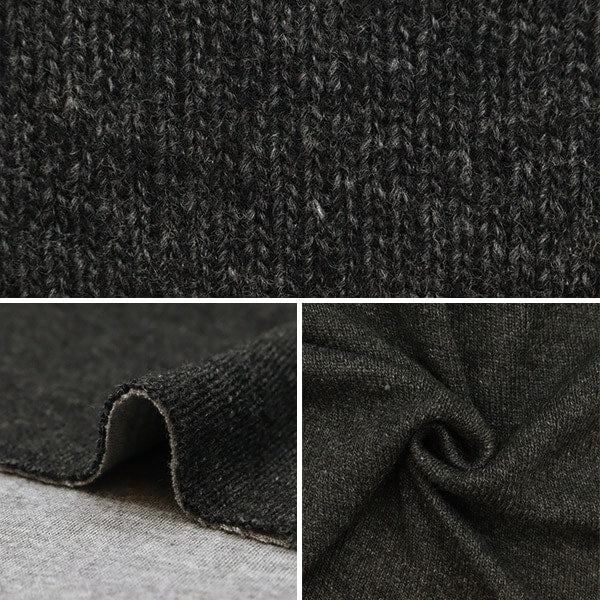 [Dalla quantità 5] Tessuto "W/NYW Face Jersey D Grey X Grey YG11044-1"