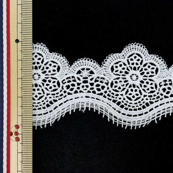 [De la quantité 5] Race "Lace White environ 4,5 cm de largeur ISY-6-21-8"