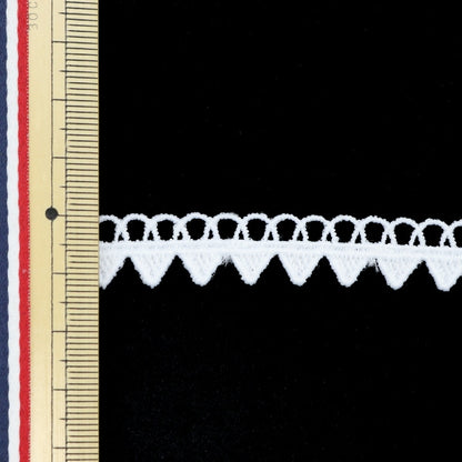 [De la quantité 5] Race "Lace White environ 1,2 cm de largeur ISY-6-21-14"