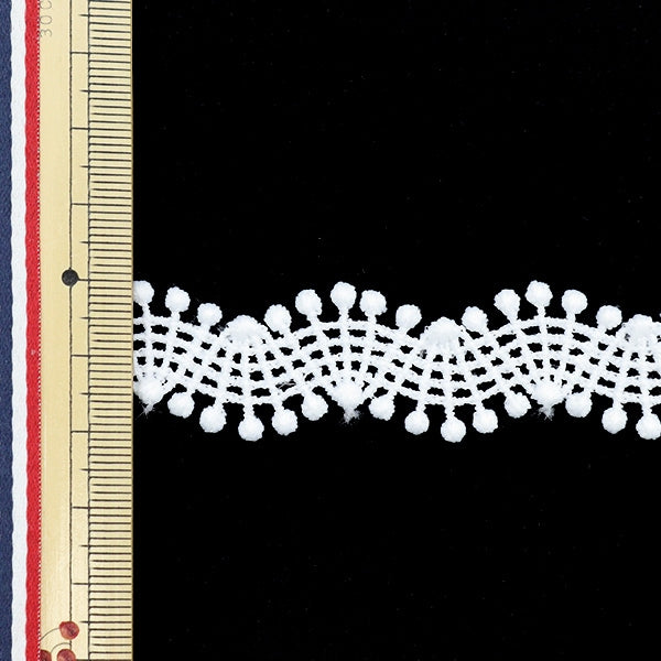 [De la cantidad 5] Raza "Lace White aproximadamente 1,5 cm de ancho Isy-6-21-15"