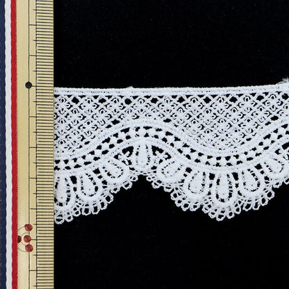 [De la cantidad 5] RACA "Lace White aproximadamente 4.5 cm de ancho Isy-6-21-30"