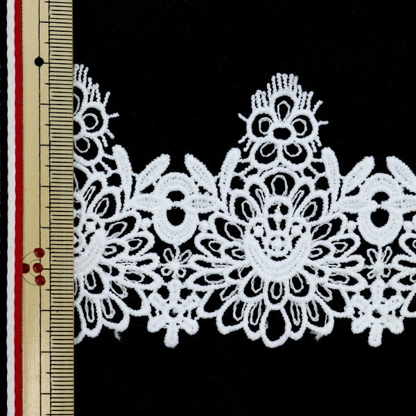 [De la cantidad 5] Raza "Lace White aproximadamente a 6.8 cm de ancho Isy-6-21-38"