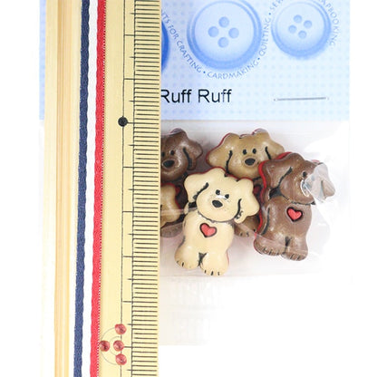 Knopf "Chilled Button Ruff Ruff 10287" Ziehen Sie es an