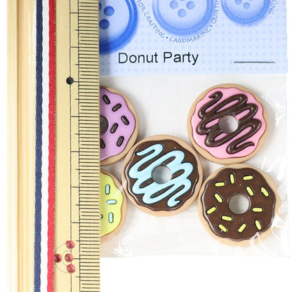 Knopf "Chilled Button Donut Party (nein zurück)" Ziehen Sie es an