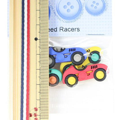 Knopf "Chilled Button Speed ​​Racers 10409" Ziehen Sie es an