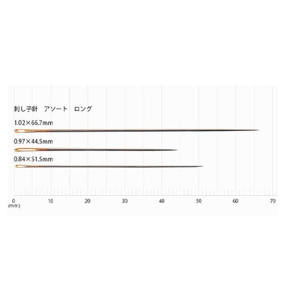 Hand sewing needle 『SashikoNeedle Assortment Long 6 pieces THN-030] TULIP tulip