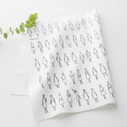 Embroidery Fabric "100 Neosan Cut Cloth White Kazue Nakajima 222101-11] LECIEN Lecien COSMO Cosmo