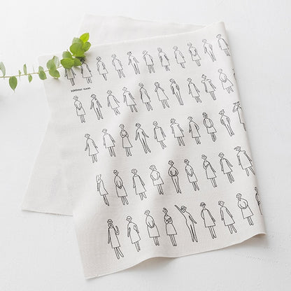 Embroidery Fabric "100 Neosan Cut Cloth Pale Gray Kazue Nakajima 222101-93] Lecieen Lecien COSMO Cosmo