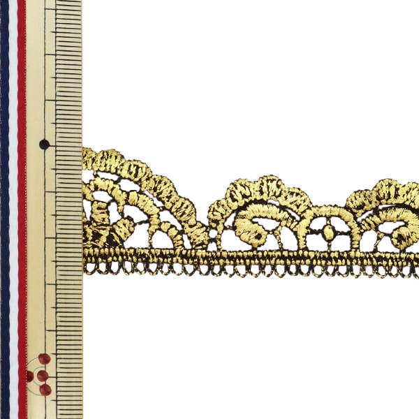 [From quantity 5] HandicraftTrim "Metallic lace width about 2.8cm gold GY-99-18-9G"