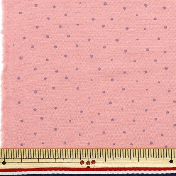 [De la quantité 5] Tissu "Broad Nuance Color Dot Match Pink Yu10445-C"