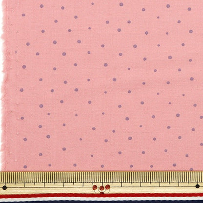 [De la quantité 5] Tissu "Broad Nuance Color Dot Match Pink Yu10445-C"