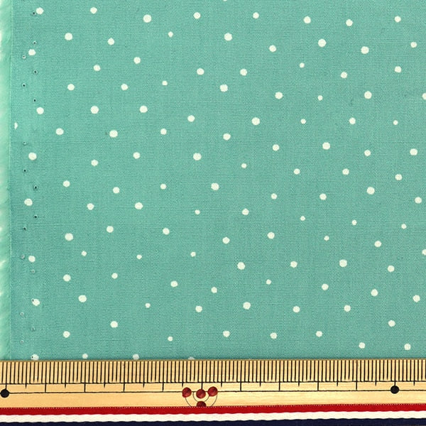 [From quantity 5] Fabric "Broad Nuance Color Dot Pattern Smoke Green YU10445-E"