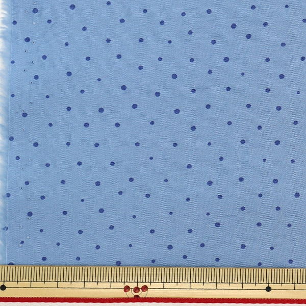 [De la quantité 5] Tissu "Broad Nuance Color Dot Match Dusty Blue Yu10445-F"