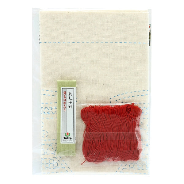 刺繡套件“手工縫製花funa kit sashiko世界匈牙利皮革租賃和救生樹wash ksw-011”鬱金香郁金香