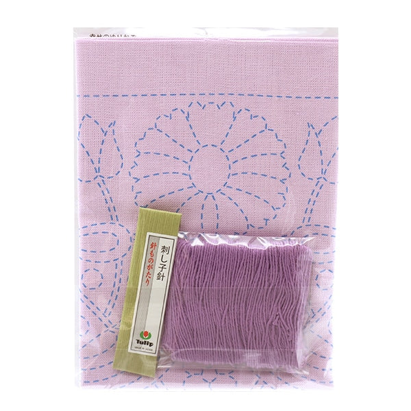 Kit di ricamo "Kit Fukin-fiore a mano Sashiko World France Happiness Yurikaze KSW-019" Tulip tulip