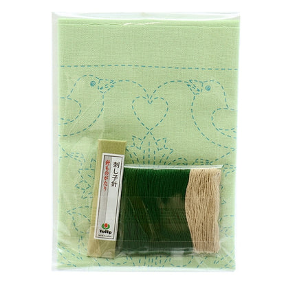 Kit de bordado "Kit de flores de la mano de mano Sashiko World Inglaterra pájaros KSW-028" Tulip Tulip