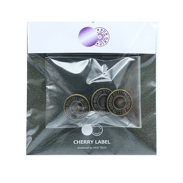 ボタン 『CHERRY LABEL プラスチックスナップ サンメタルスナップ 15mm 3個セット 1TKB番色』