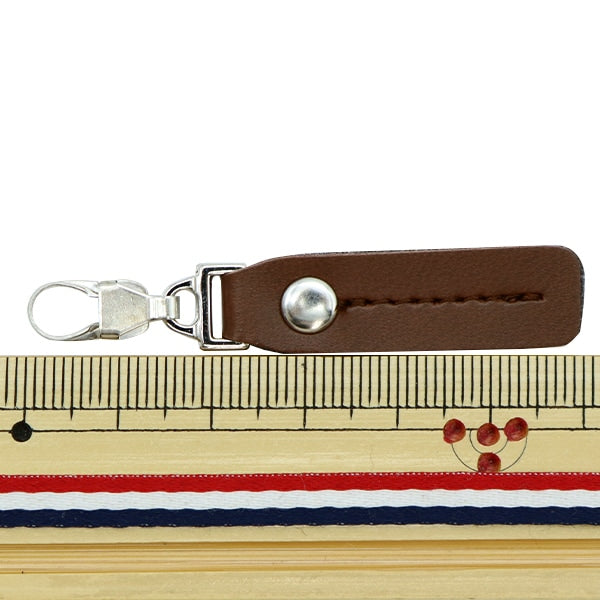 ReißverschlussCharme "ReißverschlussDekoratives falsches Lederbraun FDC-05] KIYOHARA