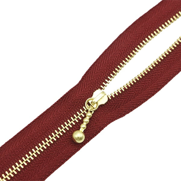 ファスナー 『玉付ゴールドファスナー 20cm 527番色 3MGC-20527』 YKK