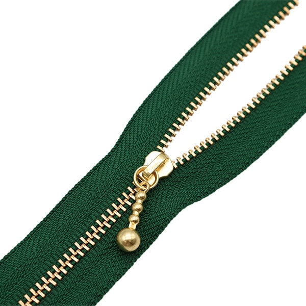 ファスナー 『玉付ゴールドファスナー 20cm 530番色 3MGC-20530』 YKK