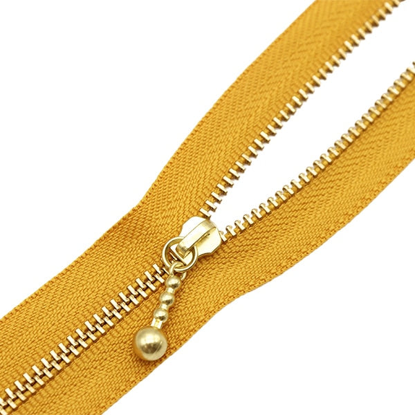 ファスナー 『玉付ゴールドファスナー 20cm 846番色 3MGC-20846』 YKK